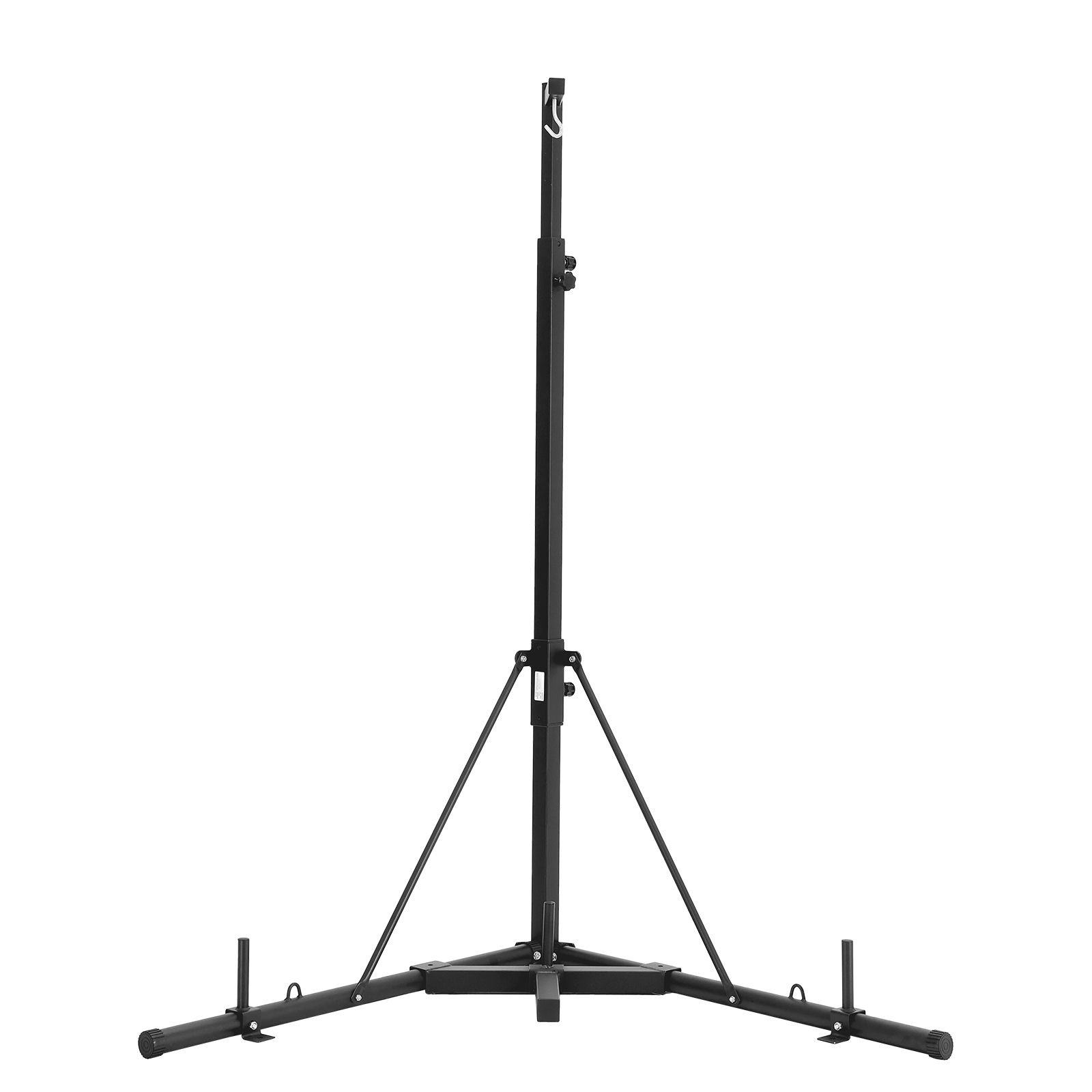 punching bag stand, steel heavy duty workout training equipment, adjustable height boxing punching stand with weighted base, holds up to 140 lbs, freestanding sandbag rack for home gym fitness