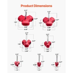 pvc pipe reamer kit, 7 piece, 3 blades pvc fitting socket saver, includes 1/2", 3/4", 1", 1 1/2", 2", 3", 4", fits standard 1/2" drills, plumbing tool kit for sch40 abs cpvc vent drain pipes