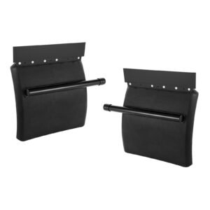 quarter fenders for semi trucks, 24" x 24" semi truck fenders with tube bracket and mounting hardware, 1 pair right & left quarter fender set, fit for freightliner, peterbilt, kenworth