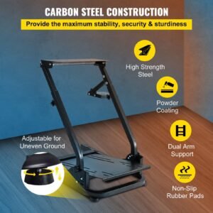 racing simulator steering wheel stand for mainstream brands