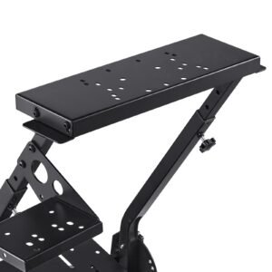 racing wheel stand, adjustable & foldable simulator stand for logitech g29 g27 g920 g923, thrustmaster t300rs t300gt t248 ts pc tsxw gaming cockpit,pedals simulator not included