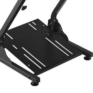 racing wheel stand, adjustable & foldable simulator stand for logitech g29 g27 g920 g923, thrustmaster t300rs t300gt t248 ts pc tsxw gaming cockpit,pedals simulator not included