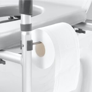 raised toilet seat, 7 position height adjustment 19.3" 25.2", 350lbs weight capacity, with comfort padded aluminum frame, universal toilet seat riser, for elderly, handicap, pregnant, medical