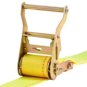 ratchet straps, 2 in x 15 ft, 30 pack e track tie down straps, 4400 lbs break strength & 1460 lbs rated load, tie down ratcheting for moving, trailers, motorcycles, kayaks, car roof, yellow
