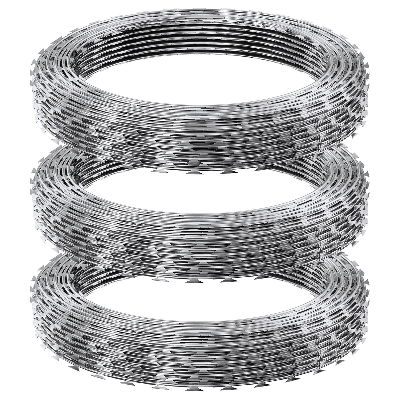 razor wires, 147 ft razor barbed wire, 3 rolls razor wire fencing razor fence, razor ribbon barbed wire galvanized razor wire fence, rolls razor for garden