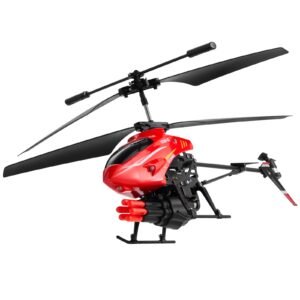 rc helicopter, 2.4ghz flying remote control helicopter with shooting mode, 3.5 channel rc airplane for kid, altitude hold, one key takeoff/landing & led lights, toys for kids ages 14 and up