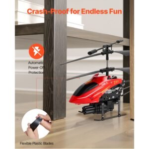 rc helicopter, 2.4ghz flying remote control helicopter with shooting mode, 3.5 channel rc airplane for kid, altitude hold, one key takeoff/landing & led lights, toys for kids ages 14 and up