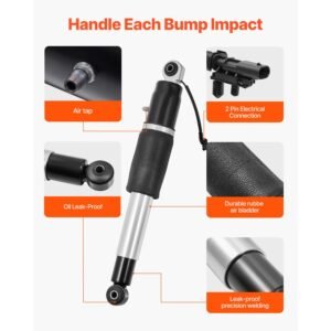 rear air shock absorber strut, 2 pcs, compatible with cadillac escalade, chevrolet suburban/ tahoe, gmc yukon/yukon xl, replacement for 22283446 22278958 580 1106 5801068 5801106 23151122