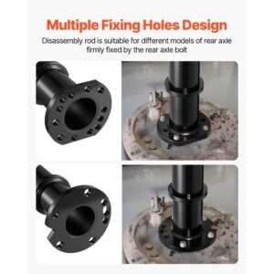 rear axle bearing puller tool, compatible with 1998 2008 toyota land cruiser, 1995 2016 tacoma 1993 1998 t 100, rear axle shaft bearing puller for mitsubishi and isuzu models with backing plates
