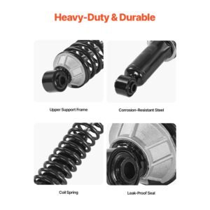 rear shock absorber strut assembly, 2pcs shock and strut assembly with coil spring, fit 2000 2006 chevrolet suburban 1500, 2000 2006 chevrolet tahoe, 2000 2006 gmc yukon, replace for oe 58639