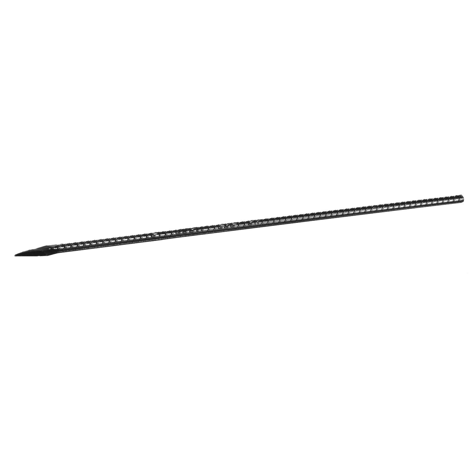 rebar stakes, 24 inch, heavy duty 0.47 in diameter, straight galvanized steel ground anchors with chisel point end & rust resistant coating, for gardening support, fence, camping tents (20 pack)