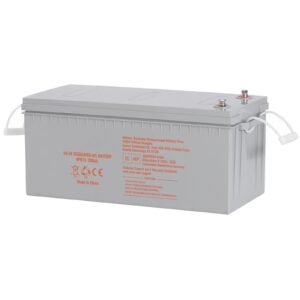Rechargeable AGM Marine Battery, 12V 200 AH, Designed for RV Solar Marine Off-Grid Use, UPS Backup, with a Self-Discharge Rate, 1400A Current