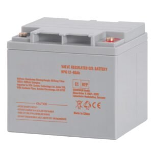 rechargeable agm marine battery, 12v 40ah, with 400a discharge current, ideal for mobility scooters, electric wheelchairs, go karts, and e bikes
