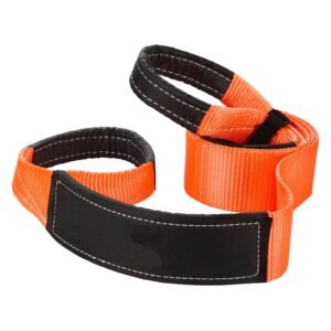 Recovery Tow Strap 3 inches, 8 feet 36,000 lbs Break Strength, Triple Reinforced Loop Straps, Tree Saver, Winch Line Extension Strap, Off Road Towing and Recovery, Extreme Weather Resistance