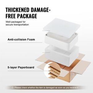 rectangle vessel sink, 19" x 14.7" bathroom vessel sink countertop, white ceramic bathroom sinks above counter, modern style, bright and elegant, well packaged for bathroom, hotel, toilet, rv