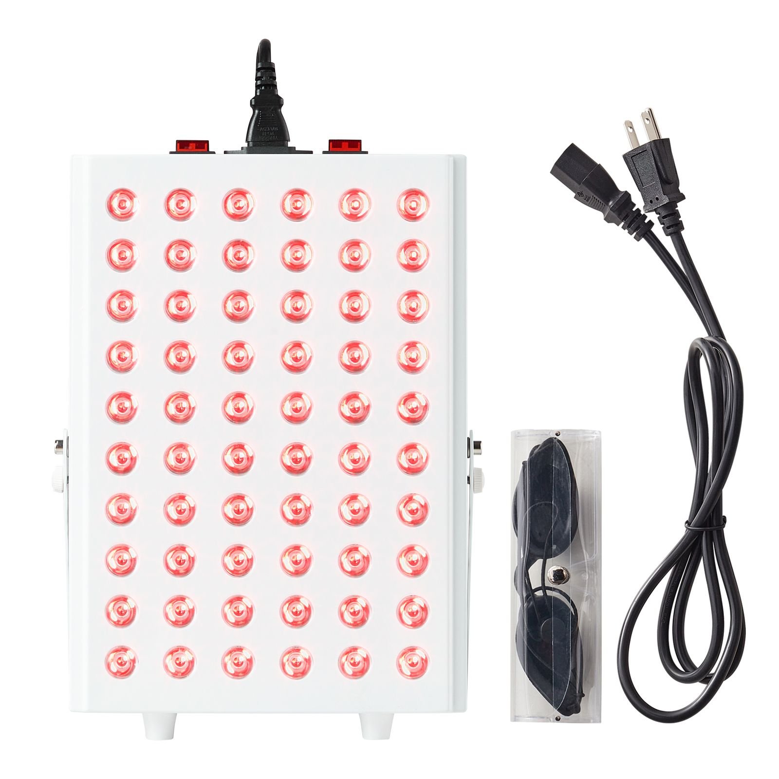 red light therapy for body face, 60 dual chip leds, red 660nm & near infrared 850nm combo, high power red light therapy panel for recovery, pain relief, wound healing, skin health, 80w