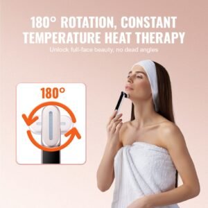 red light therapy wand for face and neck, 3 in 1 led facial wand red light therapy device with heating therapy| vibrating facial massage, portable led beauty wand