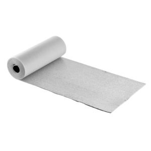 Reflective Insulation Roll, 2 Car Garage Door Thermal Insulation Kit, 6mm 24 in x 18 ft, 4 Rolls Aluminum Foil EPE Foam Core Radiant Barrier, White PE Film Heat Shield for Garage Doors