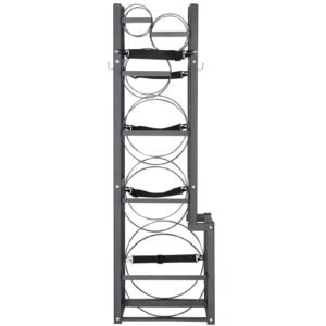 Refrigerant Tank Rack, with 1 x 50lb, 2 x 30lb and Other 3 Small Bottle Tanks, Cylinder Tank Rack 15.55x12.99x49.8 in, Refrigerant Cylinder Rack and Holders for Freon, Gases, Oxygen, Nitrogen