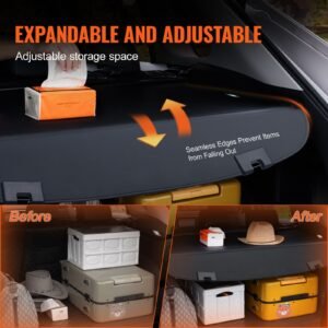 retractable cargo cover for mazda, upgraded waterproof trunk cover security shield shade for mazda cx 5 2017 2025 5 seater, uv resistant rear trunk cover, aluminum alloy & pvc leather texture
