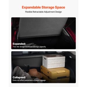 retractable cargo cover, upgraded carbon fiber texture trunk cover, anti peeping luggage privacy shield, easy installation security shade car accessories, for mazda cx 5 2017 2025 5 seater