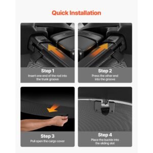 retractable cargo cover, upgraded carbon fiber texture trunk cover, anti peeping luggage privacy shield, easy installation security shade car accessories, for mazda cx 5 2017 2025 5 seater