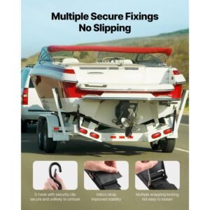 retractable ratchet straps, 2 in x 4 ft ratchet tie down straps with security lock s hooks, 2 pack heavy duty ratchet tie down straps with 1500 lbs break strength, for trailers, vehicles, boat