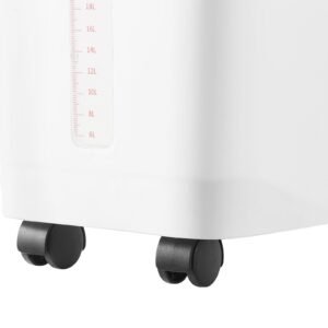 rice storage container, 11.4gallon/50l capacity large dog food dispenser bin, kitchen ingredient grain cereal flour bin, pet food containers with wheels, scoop, scale line, airtight lid, 1 pack