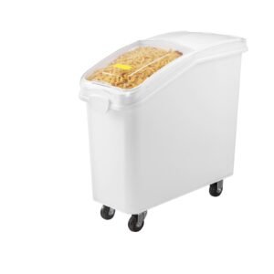 rice storage container, 21gallon/80l capacity large dog food dispenser bin, kitchen ingredient grain cereal flour bin, pet food containers with wheels, scoop, and airtight lid, 1 pack