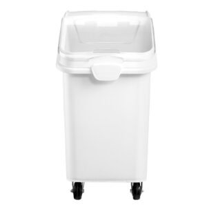 rice storage container, 27gallon/100l capacity large dog food dispenser bin, kitchen ingredient grain cereal flour bin, pet food containers with wheels, scoop, and airtight lid, 1 pack