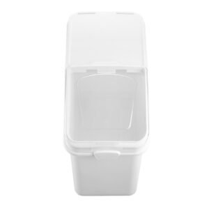 rice storage container, 27gallon/100l capacity large dog food dispenser bin, kitchen ingredient grain cereal flour bin, pet food containers with wheels, scoop, and airtight lid, 1 pack