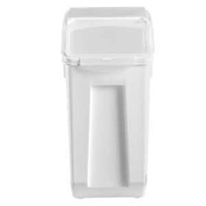 rice storage container, 4.5gallon/20l x2 capacity large dog food dispenser bin, kitchen ingredient grain cereal flour bin, pet food containers with wheels, 2 measuring cups, airtight lid, 2 pack