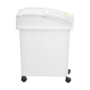 rice storage container, 6.6gallon/25l x3 capacity large dog food dispenser bin, kitchen ingredient grain cereal flour bin, pet food containers with wheels, 3 scoops, and airtight lid, 3 pack