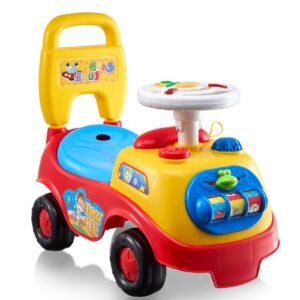 ride on push car for toddlers, ages 1 3, ride racer, sit to stand toddler ride on toy, classic kids ride on car with music steering wheel, horn & under seat storage, ride on toy for boys girls