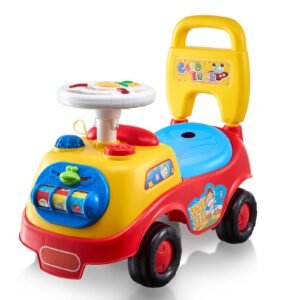 Ride On Push Car for Toddlers, Ages 1-3, Ride Racer, Sit to Stand Toddler Ride On Toy, Classic Kids Ride On Car with Music Steering Wheel, Horn & Under Seat Storage, Ride On Toy for Boys Girls