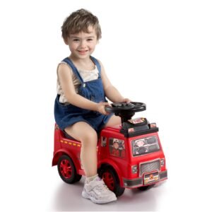 ride on push car for toddlers, ages 1 3, ride racer, sit to stand toddler ride on toy, classic kids ride on car with music steering wheel & under seat storage, ride on toy for boys girls, red