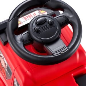 ride on push car for toddlers, ages 1 3, ride racer, sit to stand toddler ride on toy, classic kids ride on car with music steering wheel & under seat storage, ride on toy for boys girls, red