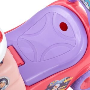 ride on toddler push car, push car for toddler 19 to 36 months, kids ride on toy with horn & music, 48.5 lbs load capacity, under seat storage, foot to floor walker for toddlers boys girls, pink