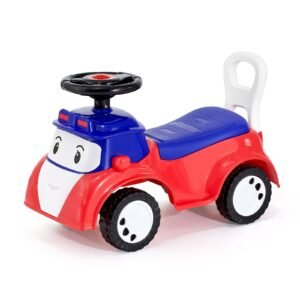 ride on toddler push car, push car for toddler 19 to 36 months, kids ride on toy with music & under seat storage, 55 lbs load capacity, foot to floor walker for toddlers boys girls, red