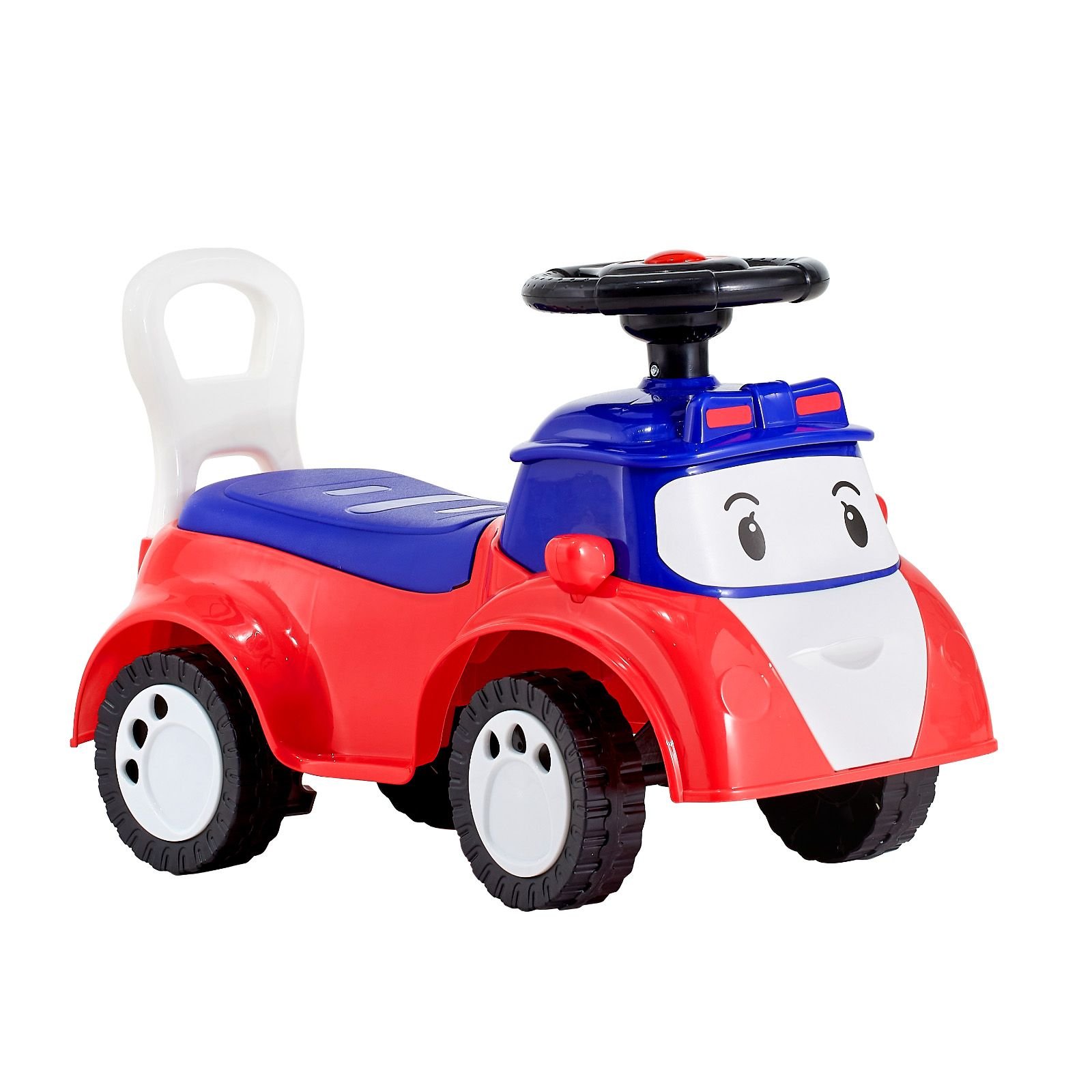 ride on toddler push car, push car for toddler 19 to 36 months, kids ride on toy with music & under seat storage, 55 lbs load capacity, foot to floor walker for toddlers boys girls, red