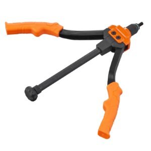 rivet nut tool, 14' rivnut tool kit with 7 pcs metric and sae mandrels, 70 pcs assorted rivet nuts, 10 24, 1/4 20, m6, 5/16 18, m8, 3/8 16, m10, rivet nut kit with rugged carrying case