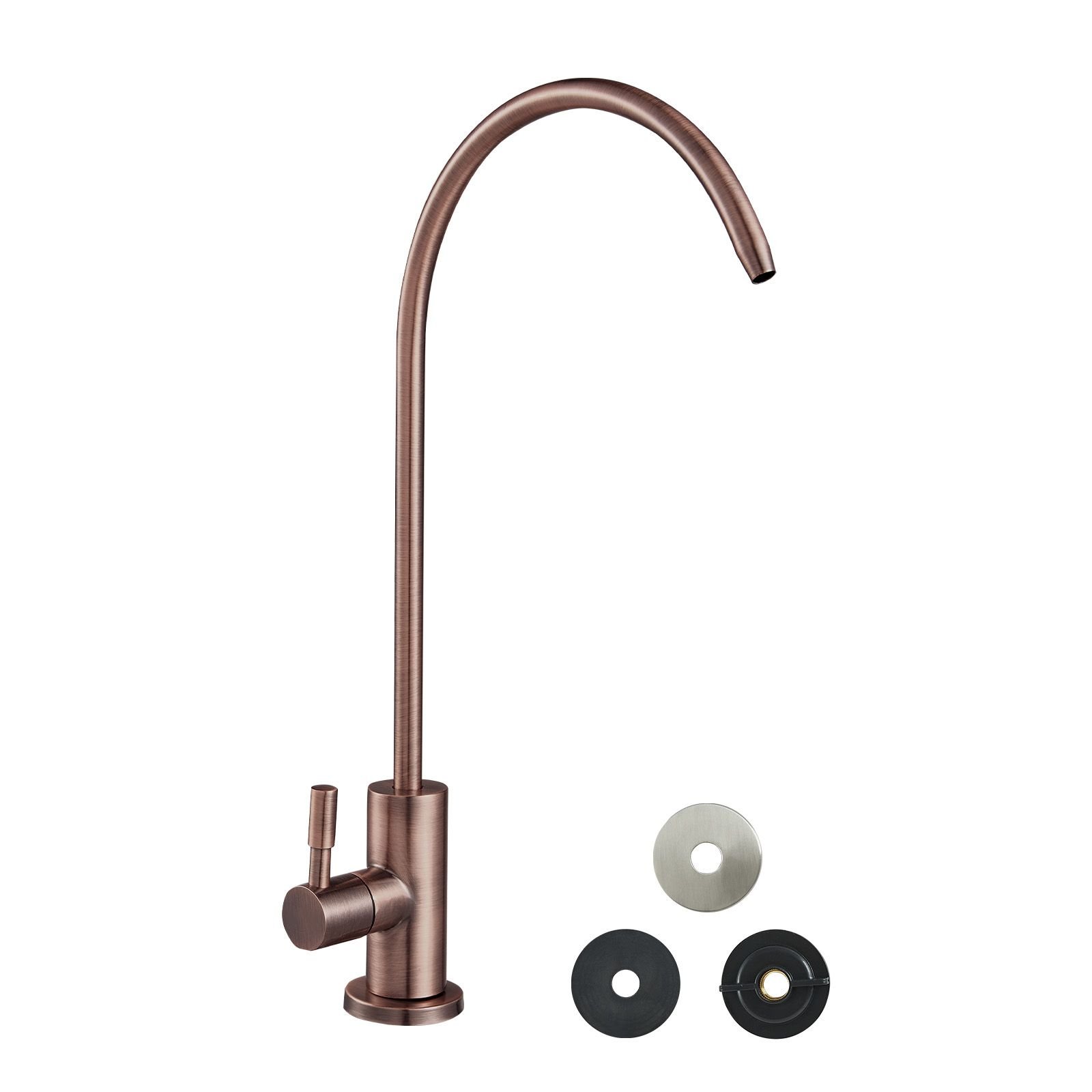 ro water faucet, lead free stainless steel faucet, drinking water faucets with solid brass valve, anti rust & durability drinking water faucets for kitchen, bar counter, cafe, antique bronze