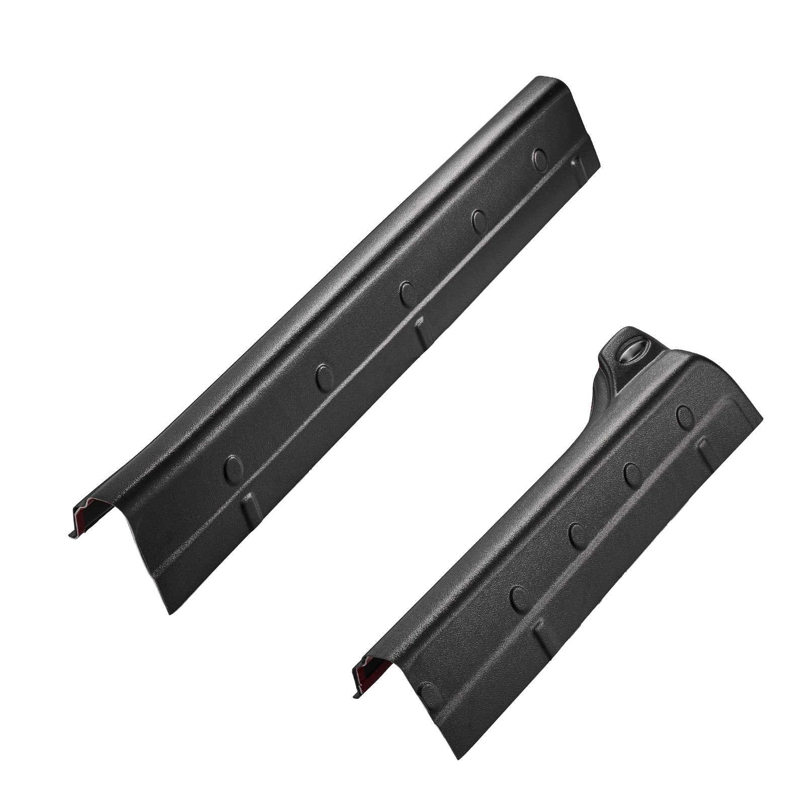 rocker panel guard, 4 piece set compatible with 2014 2018 chevrolet silverado 1500 extended cab, replacement for 14068 trail armor side skirts extension body kit, driver side, 3m adhesive, black