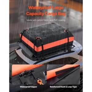 roof rack basket 51 x 36 x 41 in universal rooftop cargo carrier with 1120 x 870 x 260 mm cargo bag net ratchet straps 200 lbs max load capacity car top luggage holder for suv truck car 4.jpg