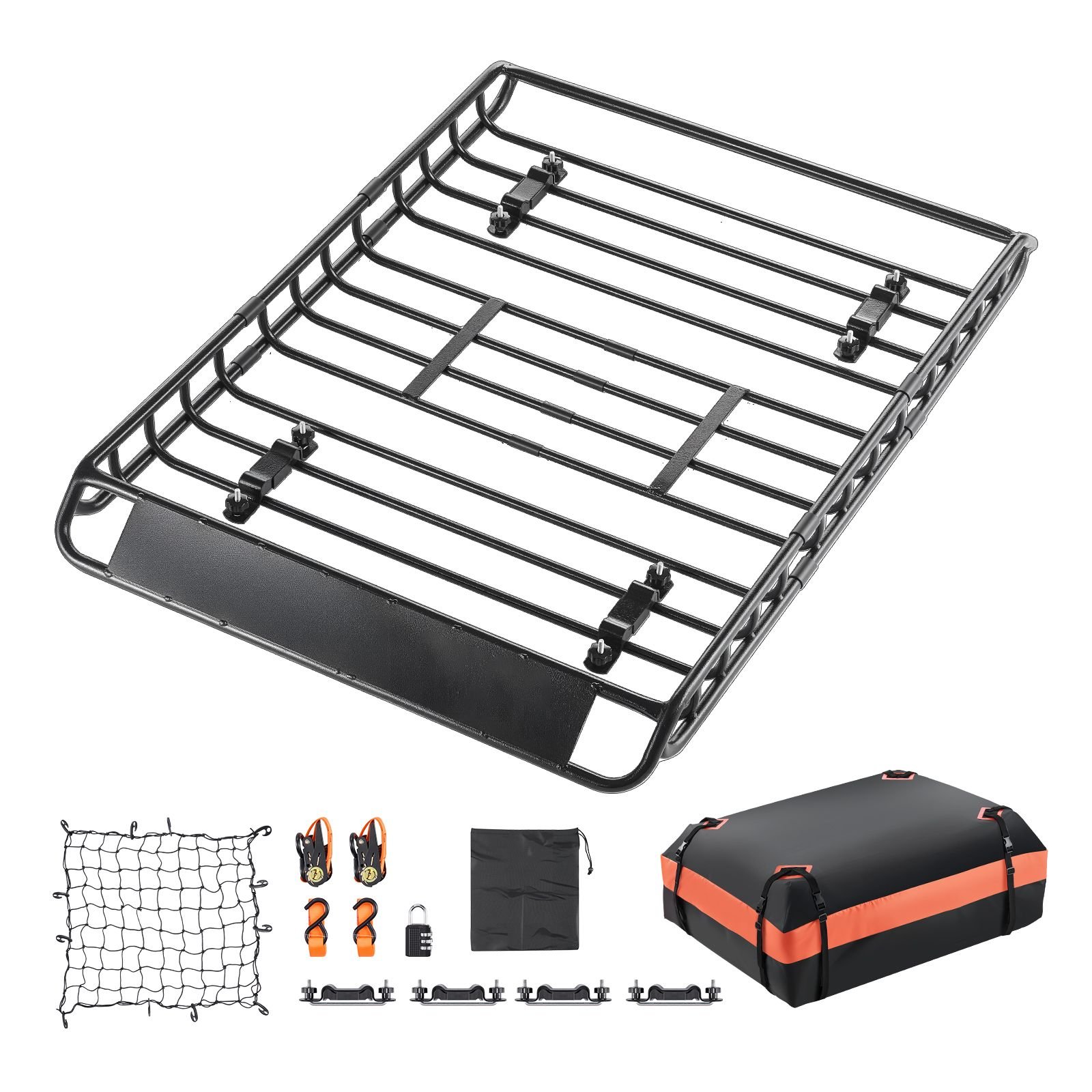 roof rack basket 51 x 36 x 41 in universal rooftop cargo carrier with 1120 x 870 x 260 mm cargo bag net ratchet straps 200 lbs max load capacity car top luggage holder for suv truck car.jpg