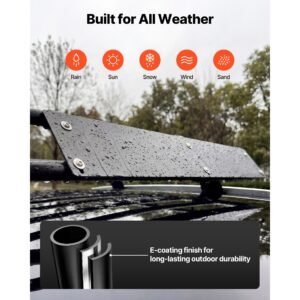 roof rack cargo basket, 64 x 39 x 4 in, heavy duty roof top carrier basket with folding design, 200 lbs capacity, all weather easy install car top luggage holder, universal fit for suv truck car