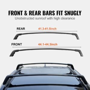roof rack cross bars, compatible with toyota rav4 2020 2023, 160lbs load capacity, aluminum anti rust crossbars with locks, rooftop cargo bag luggage carrier (not fit for adventure/trd off road)