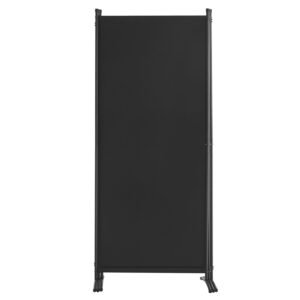 room divider, 3 panel room dividers and folding privacy screens, fabric partition room dividers for office, bedroom, dining room, study, freestanding, black
