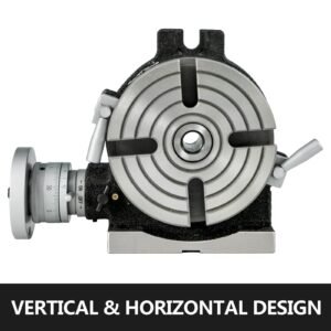 rotary table 6inch(150mm) horizontal vertical milling table 2/5inch(10mm) 4 slot milling rotary table mt 2 rotary table for milling with indexing plate set for precision milling drilling