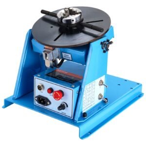 rotary welding positioner 10kg, 0 90° welding positioning turntable table with 8.1 inch 3 jaw lathe chuck, 1 12 rpm 20w portable welder positioning machine for cutting grinding assembly testing